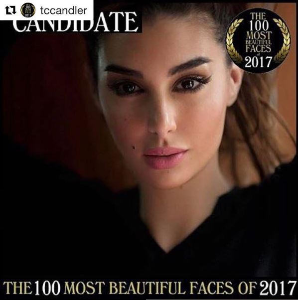 ياسمين صبرى فى قائمة أفضل 100 وجه