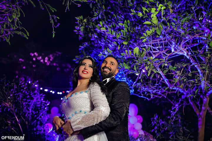 العروسين احمد سعد وسمية الخشاب