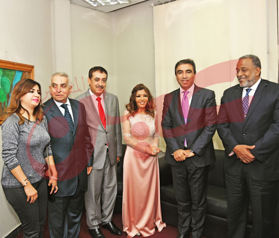 سميرة-مع-قنصل-كل-من-سفارات-السودان-وفلسطين-ولبنان
