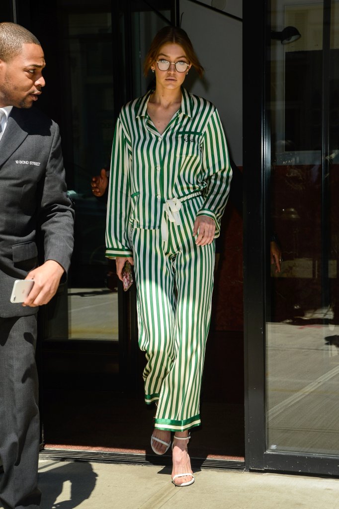 Gigi-Hadid-Wearing-Pajamas-Street-Style-April-2017