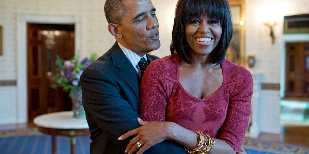 ميشال-أوباما-وزوجها