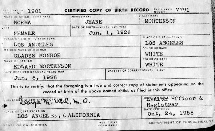 Marilyn_Monroe_Birth_Certificate