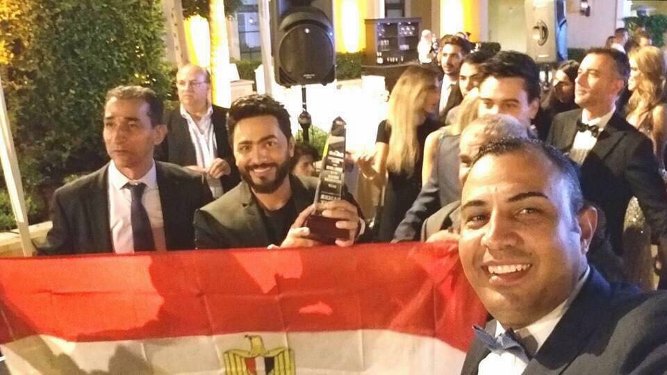 تامر حسنى واحتفالات المصريين