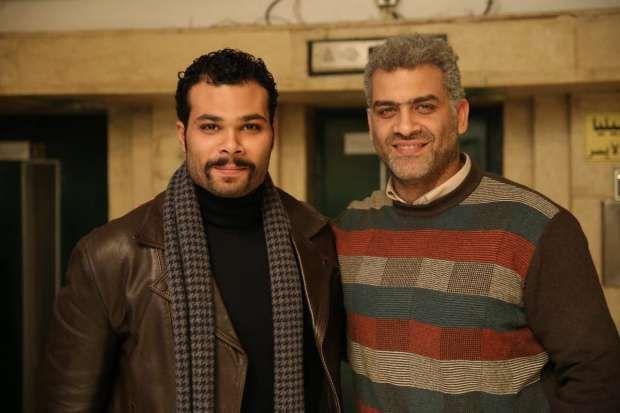 هاني عادل وأحمد عبدالله محمود في كواليس تصوير الفيلم