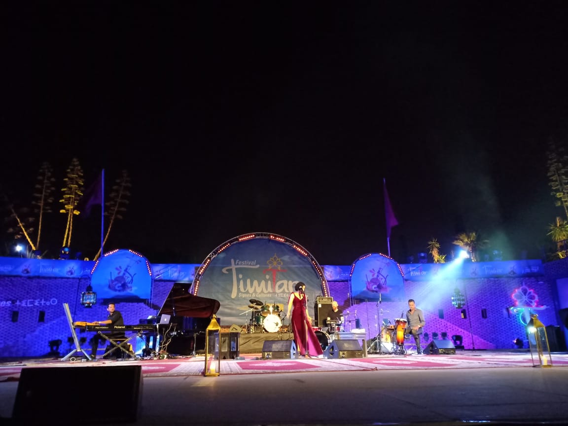 حفل آمال مثلوثي بمهرجان تيميتار المغربي 