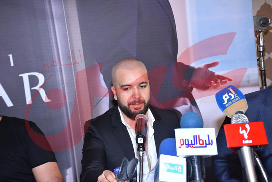 المؤتمر الصحفي للنجم المغربي الدوزي باحد فنادق القاهرة (18)