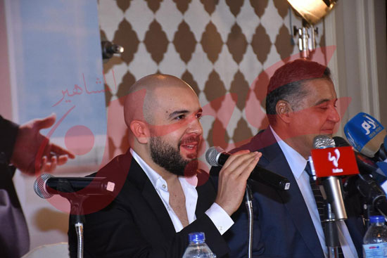 المؤتمر الصحفي للنجم المغربي الدوزي باحد فنادق القاهرة (12)
