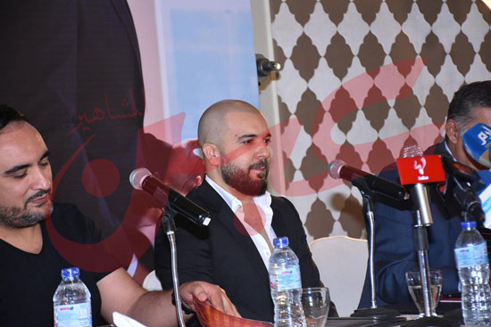 المؤتمر الصحفي للنجم المغربي الدوزي باحد فنادق القاهرة (11)