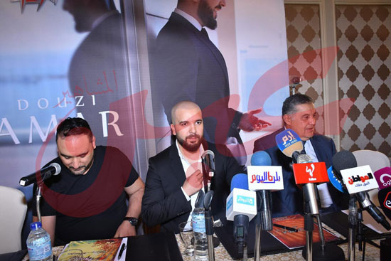 المؤتمر الصحفي للنجم المغربي الدوزي باحد فنادق القاهرة (17)
