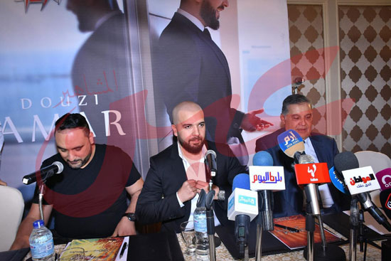 المؤتمر الصحفي للنجم المغربي الدوزي باحد فنادق القاهرة (5)