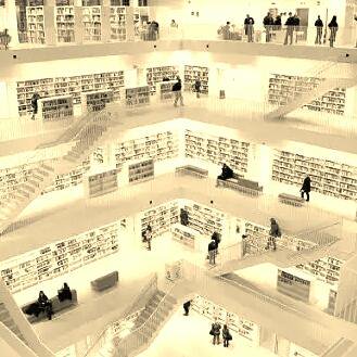 مكتبة مدينة شتوتغارت في المانيا