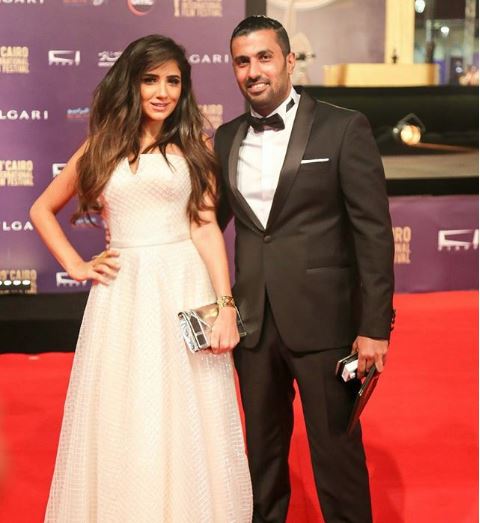 المخرج محمد سامى وزوجته مى عمر