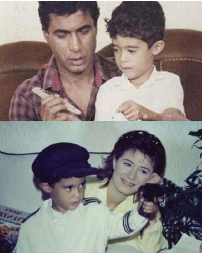 هيثم احمد زكى ووالديه