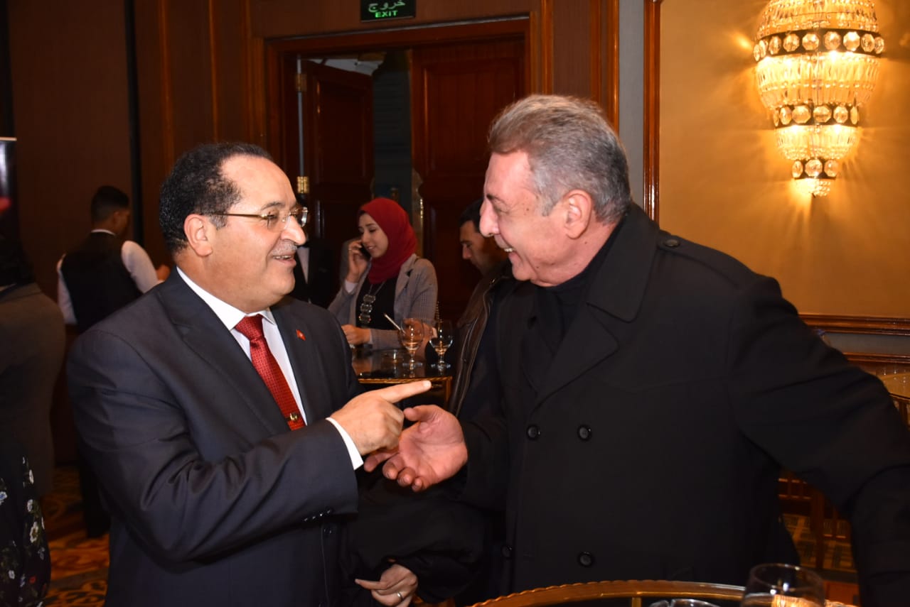 محمود حميدة وسفير تونس