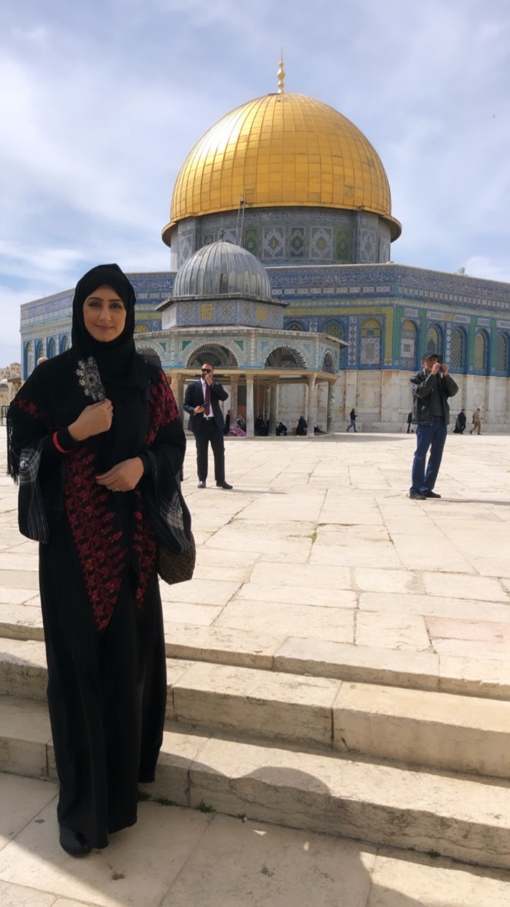 تكريم البحرينية هيفاء حسين فى فلسطين وزيارتها للقدس (3)