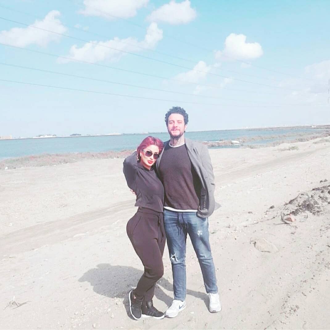 أحمد الفيشاوى وزوجته