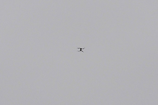 طائرة بدون طيار تحلق أعلى منزل ميجان وهارى