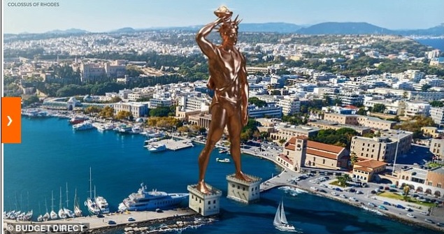 تمثال إله الشمس اليوناني