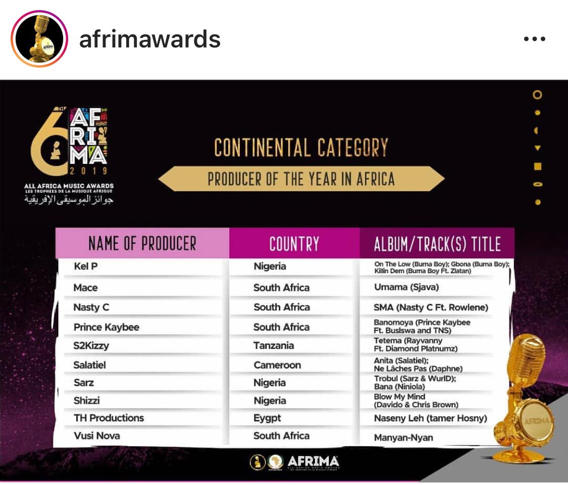 جوائز الموسيقى الافريقية