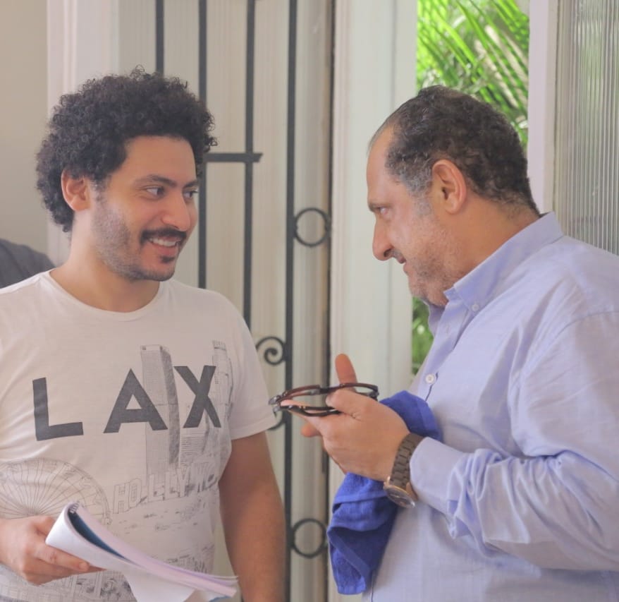 خالد الصاوى والمخرج محمد سلامة