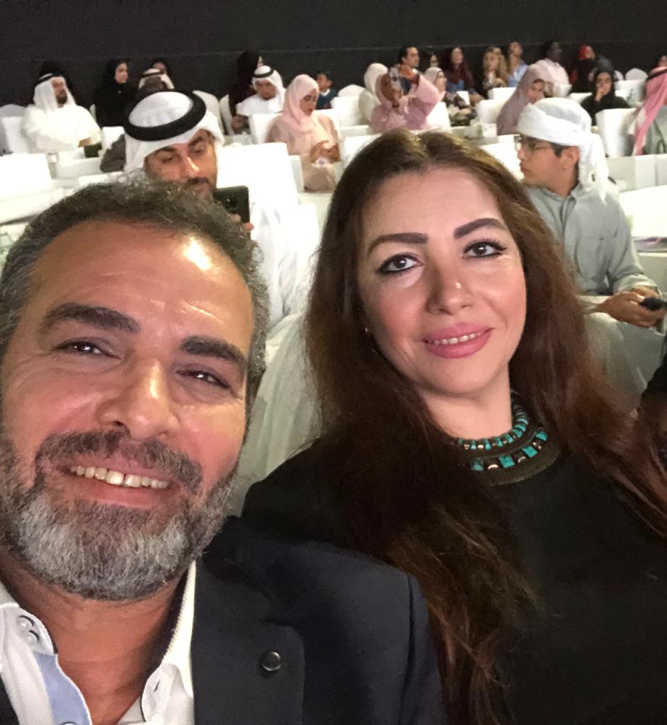 احمد عبد العزيز وزوجته