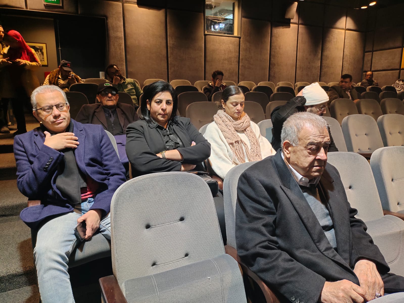 حسين القلا وعلا الشافعي في ندوة الاحتفاء بذكري رحيل عزت العلايلي بسينما الهناجر (4)