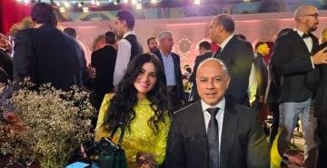 المنتج تامر مرسي وزوجته نسرين إمام