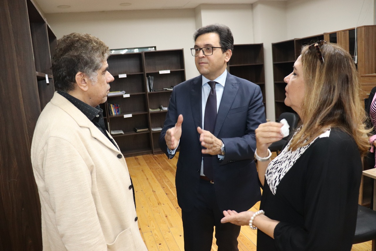 وزير الثقافة يتفقد أكاديمية الفنون  (4)