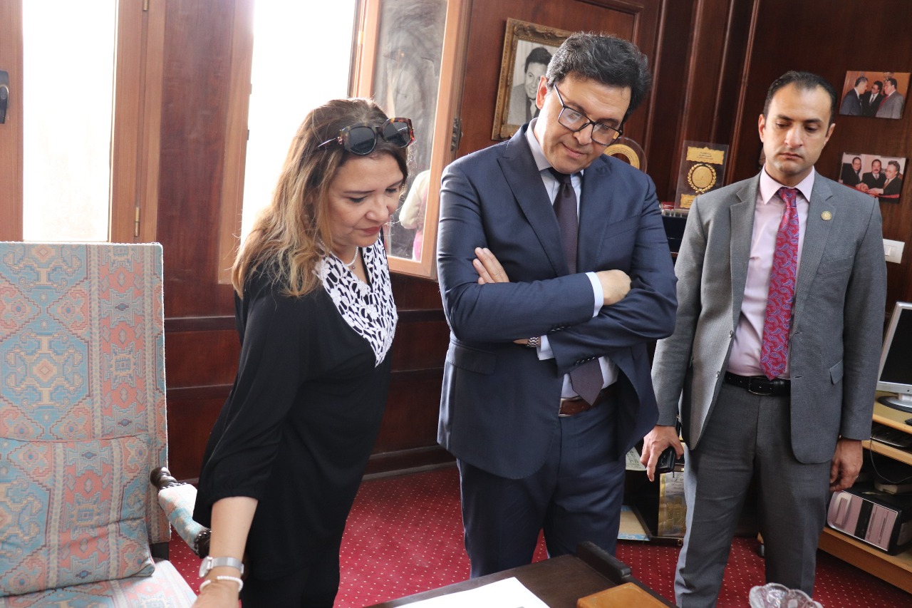 وزير الثقافة يتفقد أكاديمية الفنون  (3)