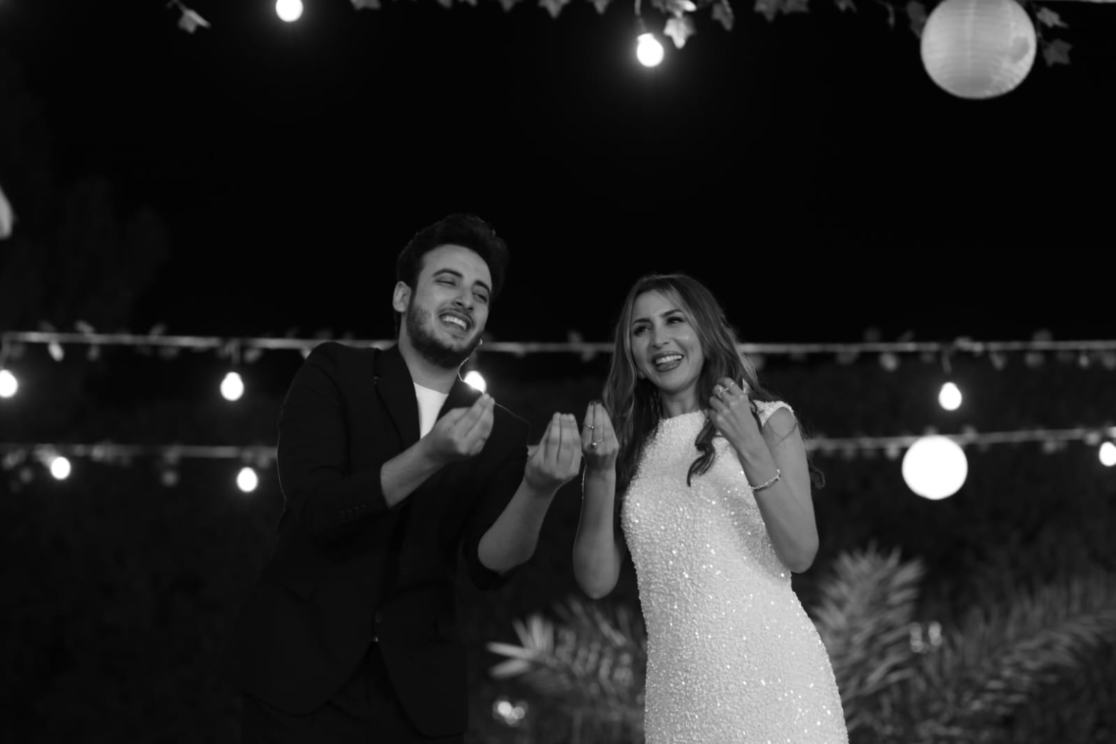 جنات والحسن عادل ينتهيان من تصوير كليب الليلة حلوة (3)