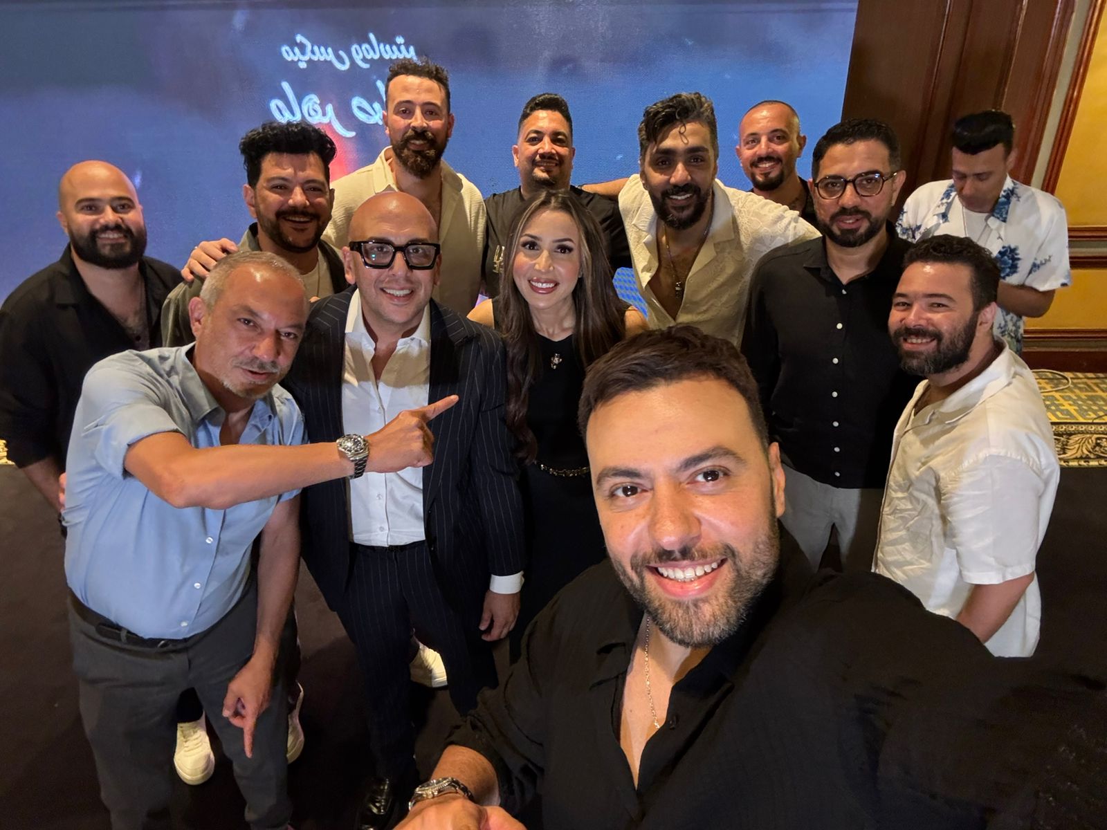 مدين يشارك جنات احتفالية ألبومها (1)