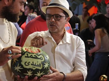 محمد هنيدي يحتفل بفيلم مرعي البريمو