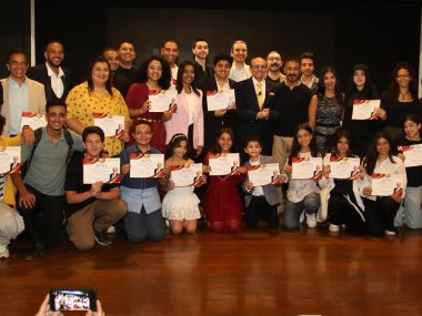 محمد صبحي يحتفل بتخريج دفعة جديدة