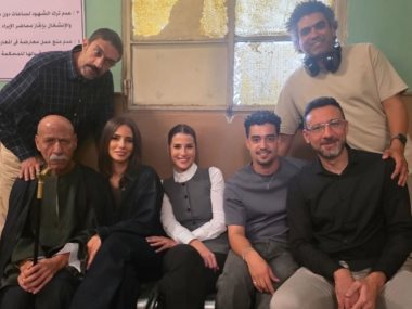 إيمان العاصي وفريق عمل مسلسل قسمة العدل
