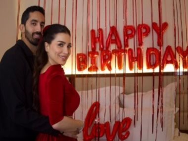 مى عز الدين وزوجها