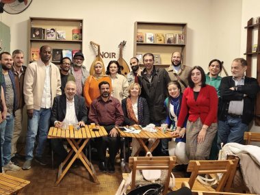 جانب من الأمسية الثقافية 