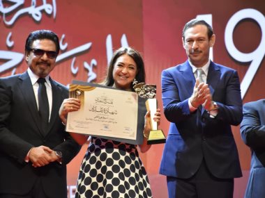 محمد رياض في حفل ختام  توزيع جوائز المهرجان القومي للمسرح المصري