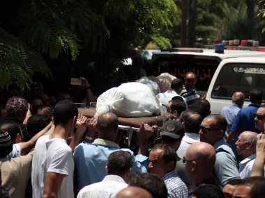 جنازة الفنان الراحل مدحت مرسى