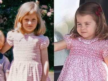 الأميرة شارلوت والأميرة ديانا فى طفولتها