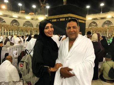 سالي عبد السلام مع والدها 