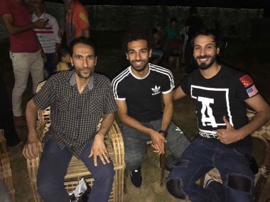 محمد صلاح وسط أهله فى الغربية