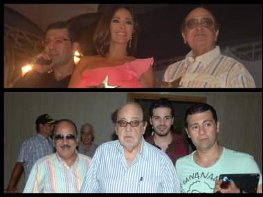 الكاتب الصحفي والناقد الفني جمال عبد الناصر مع الفنان حسن مصطفي 