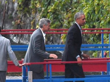 باراك أوباما و جورج كلونى