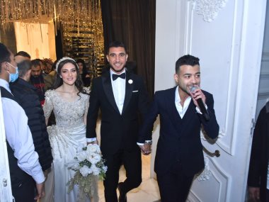 هيثم شاكر يحيى حفل زفاف لاعب النادي الأهلي رامي ربيعة