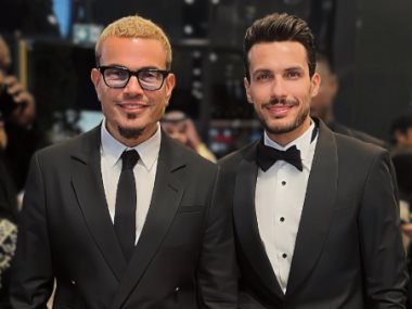 عمرو دياب والموزع احمد إبراهيم