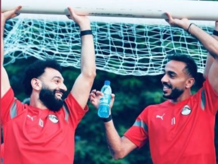 كهربا و محمد صلاح من تدريبات منتخب مصر