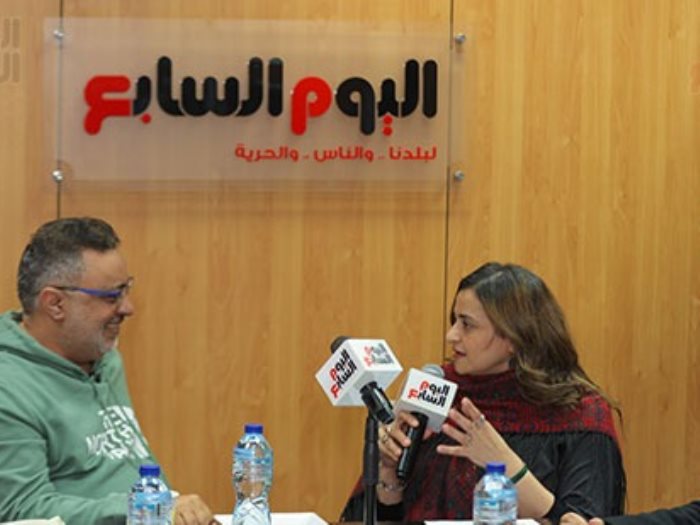 علا الشافعى رئيس تحرير اليوم السابع والكاتب عبد الرحيم كمال