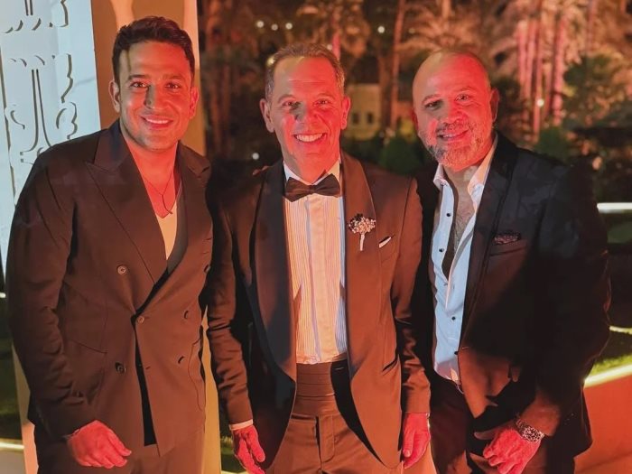 رامى إمام فى حفل زفاف ابنه