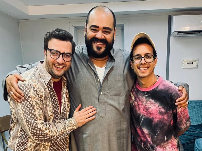 محمد ممدوح وطه دسوقى وميشيل ميلاد من فيلم السادة الافاضل