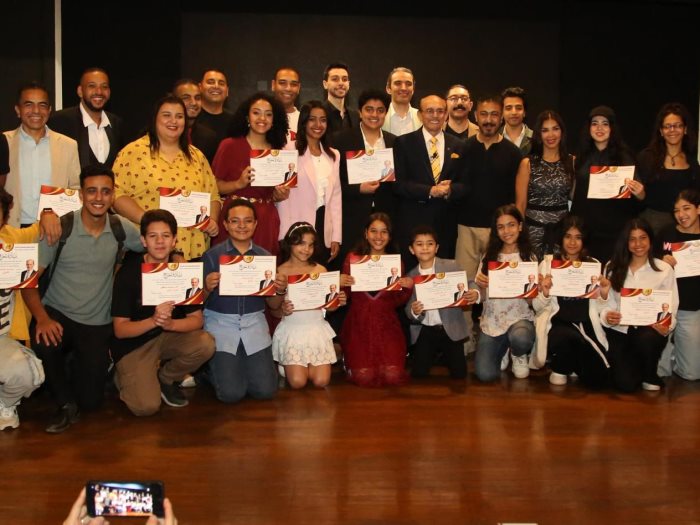 محمد صبحي يحتفل بتخريج دفعة جديدة محمد صبحي يحتفل بتخريج دفعة جديدة